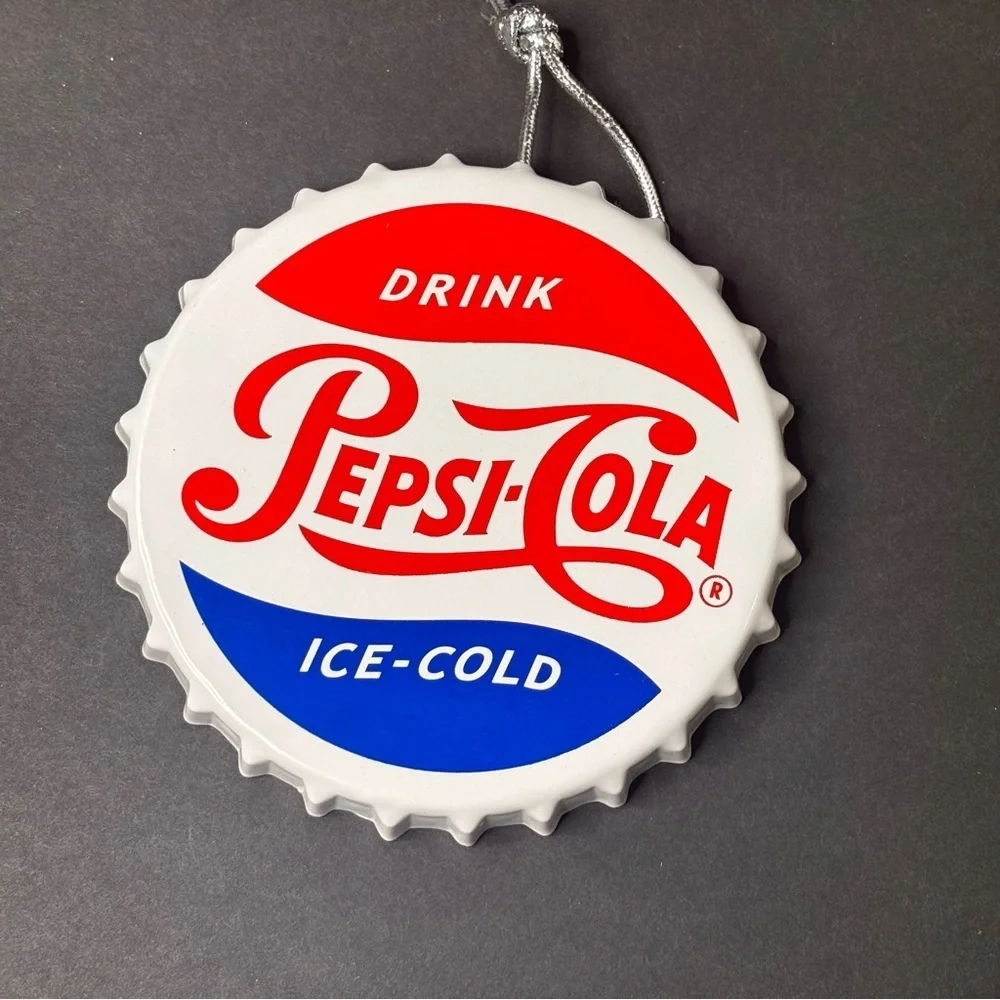 PEPSI-COLA Bottle Cap Ornament or wall decor 5